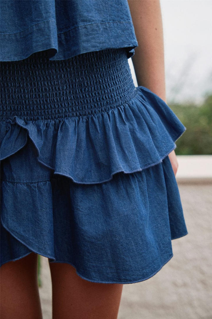 Carin Denim Skirt Blue