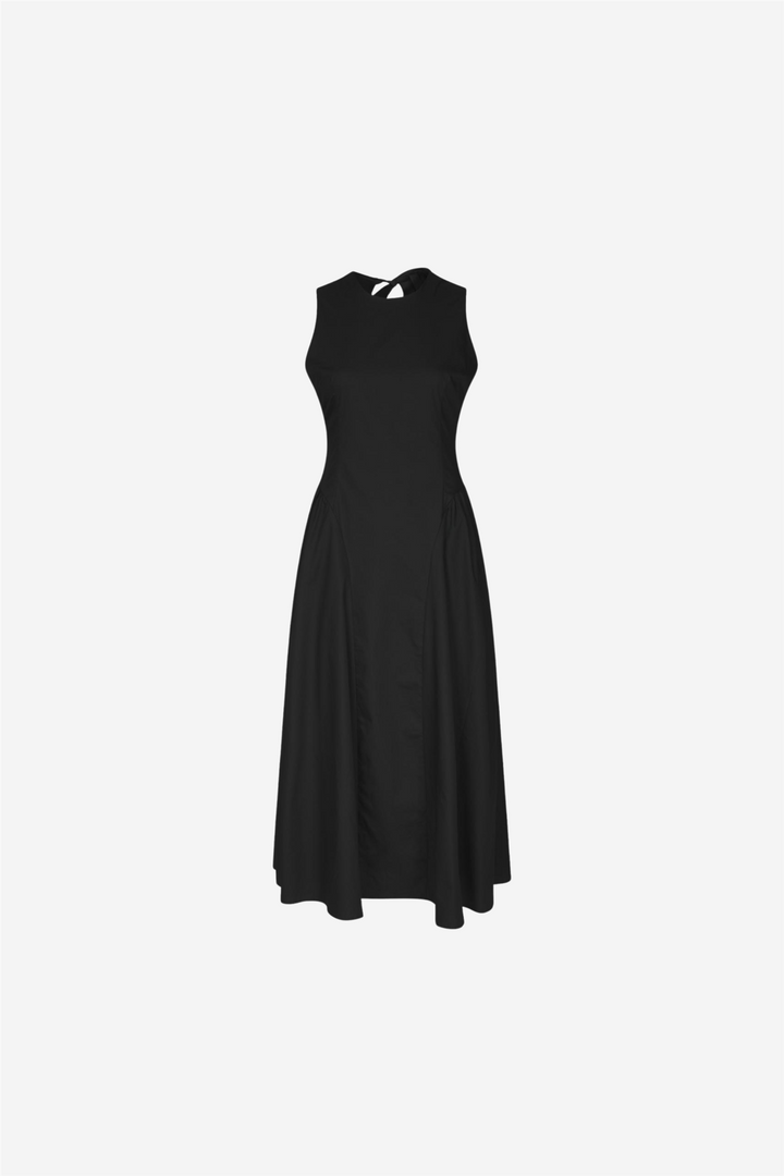 Zora Poplin Dress Black