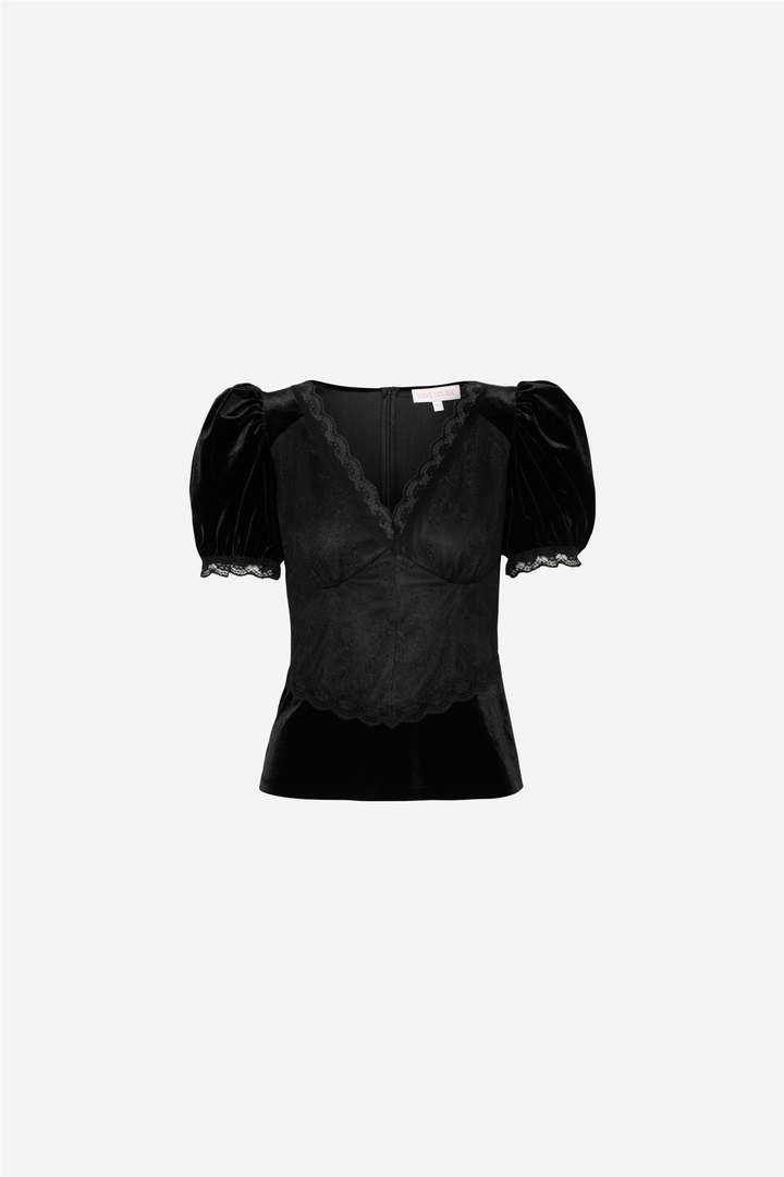 Francis Velvet Top Black