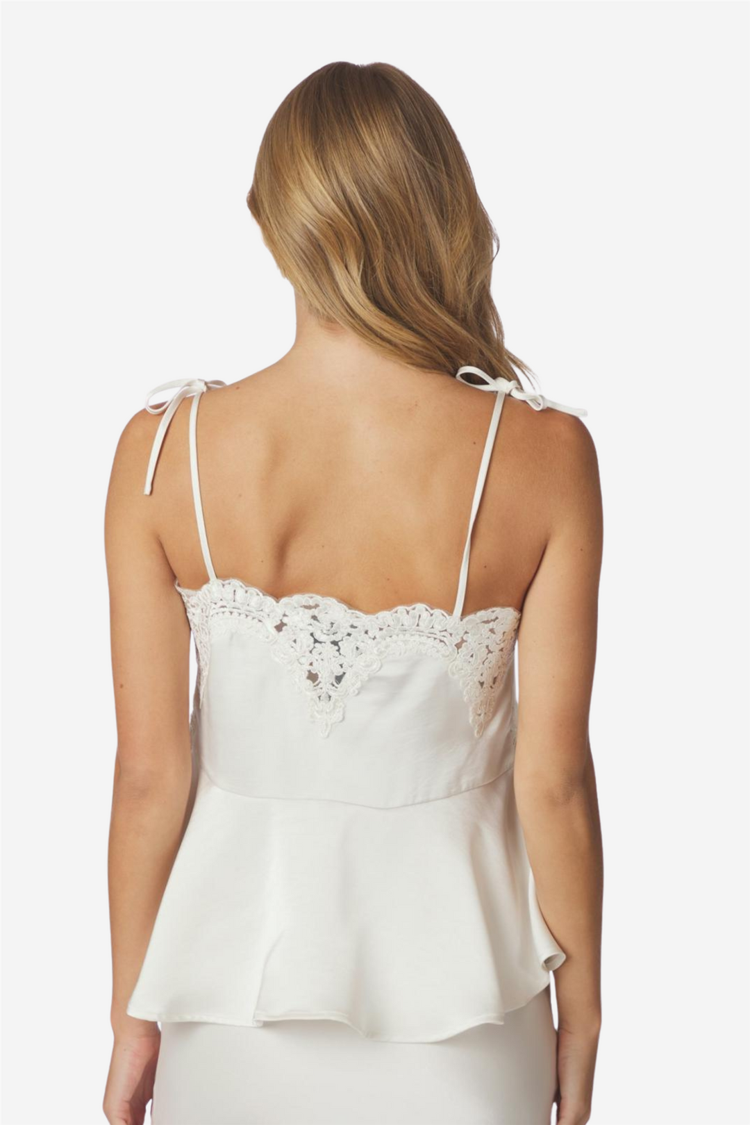Kaela Heavy Sateen Top Pearl