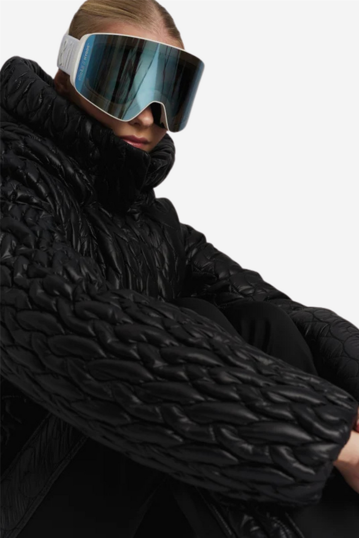 Mathilde Braided Down Jacket Black