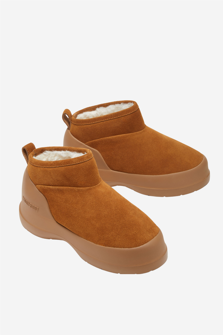 Luna Low Suede Boot Cognac