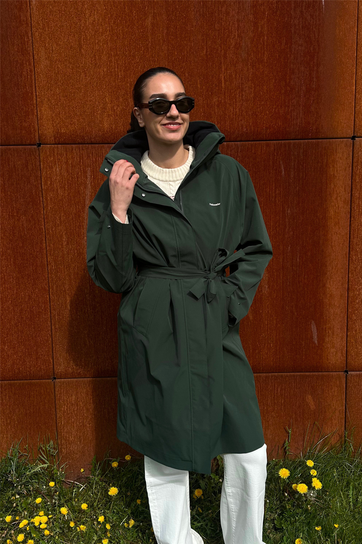 Flow belt jacket dk. Green