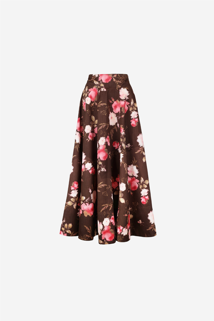 Taffeta Maxi Skirt Soft Bloom