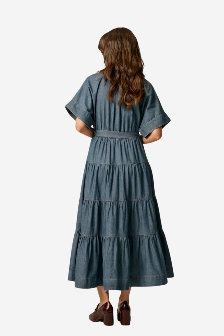 Denim Shirt Dress French Blue