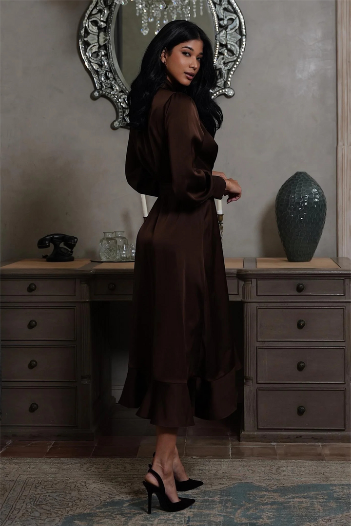Iza Midi Dress Espresso
