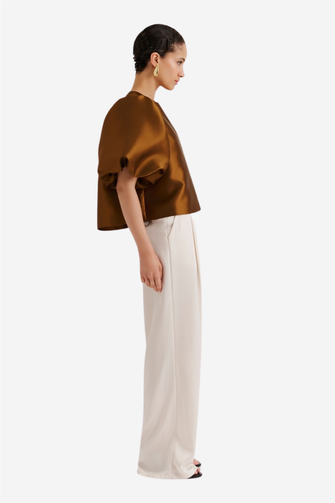 Cleo Pouf Sleeve Blouse Amber