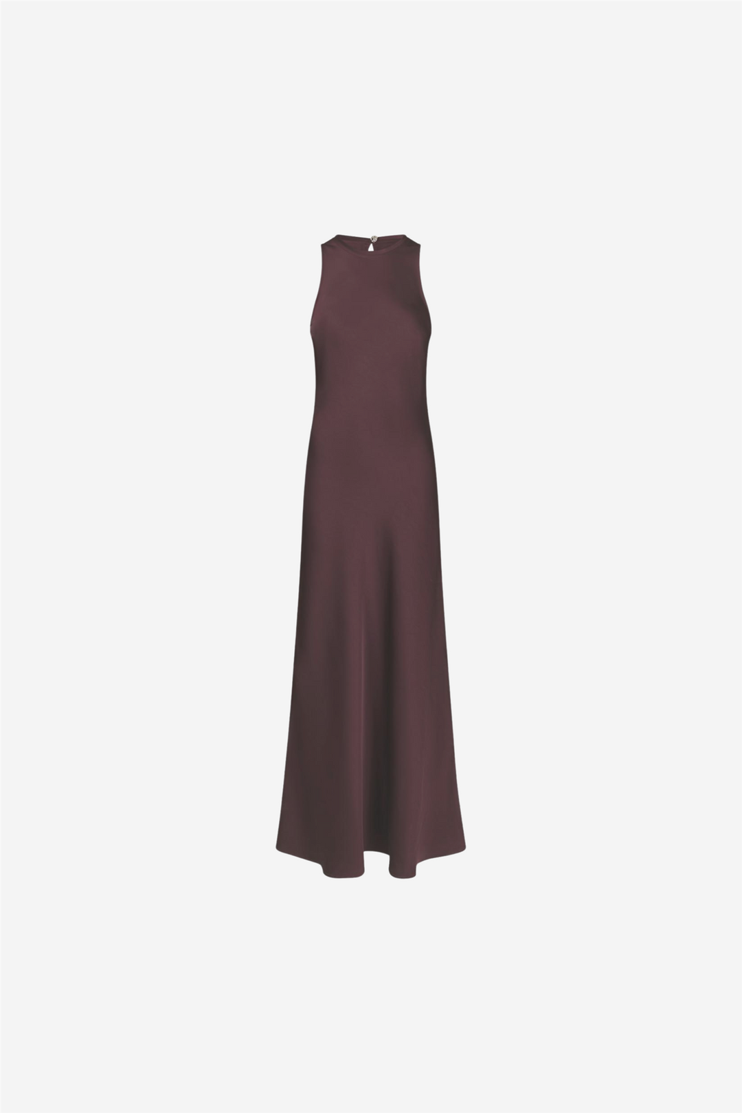Celinie Heavy Sateen Dress Burgundy