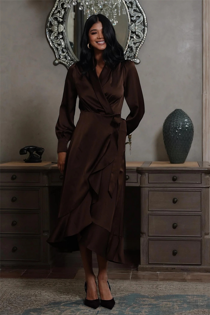 Iza Midi Dress Espresso