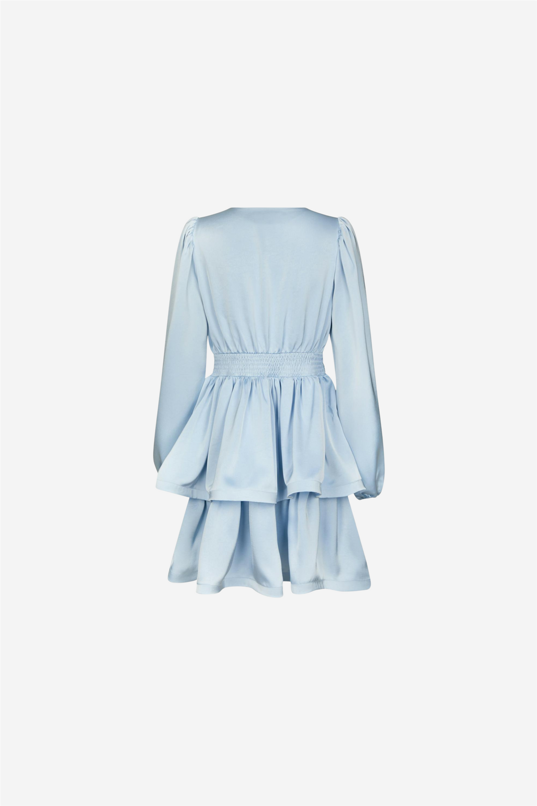 Rivana Heavy Sateen Dress Light Blue