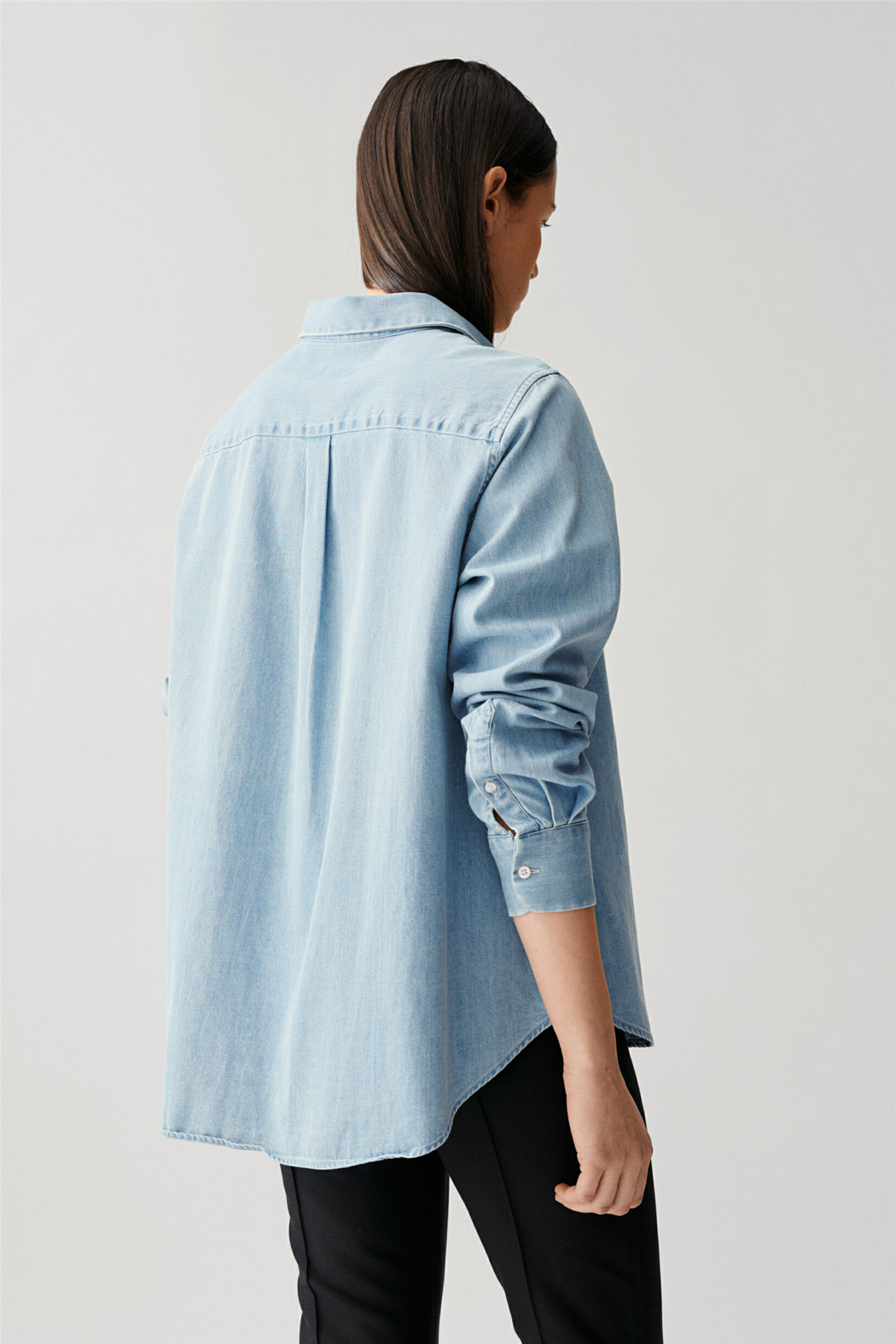 Sofie A-shape Oversized Shirt Light Stonewashed Denim