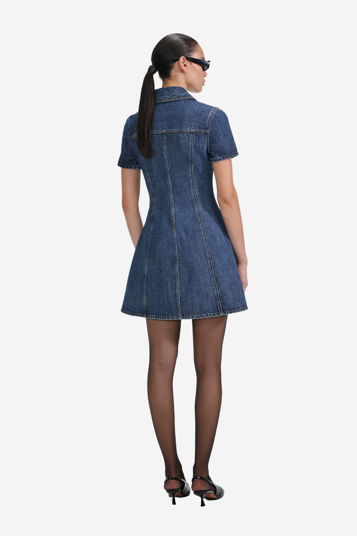 Denim Mini Dress Blue