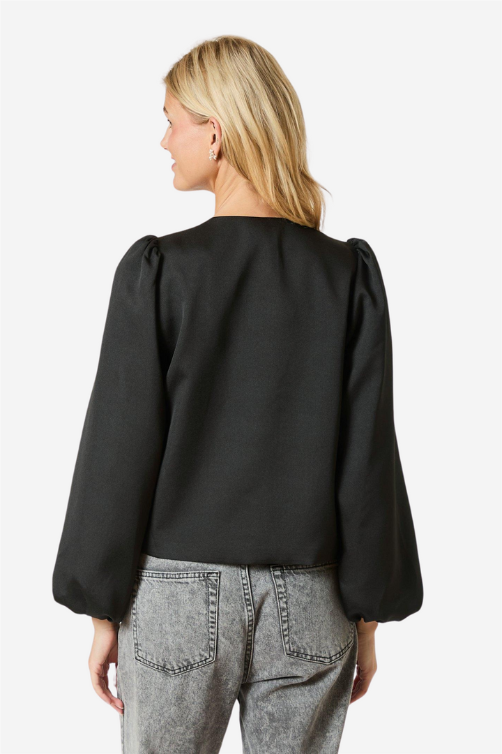 Daliska Dull Satin Blouse Black
