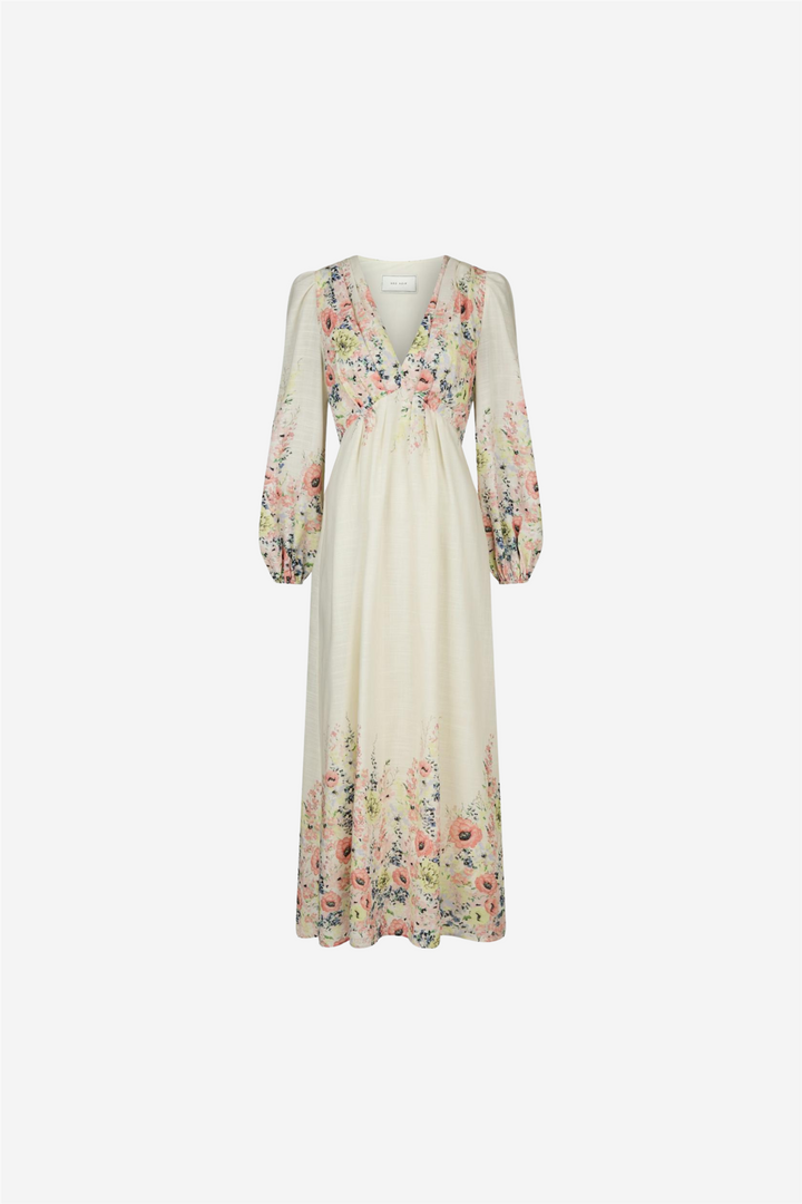 SILFI FLOWER DRESS CRME