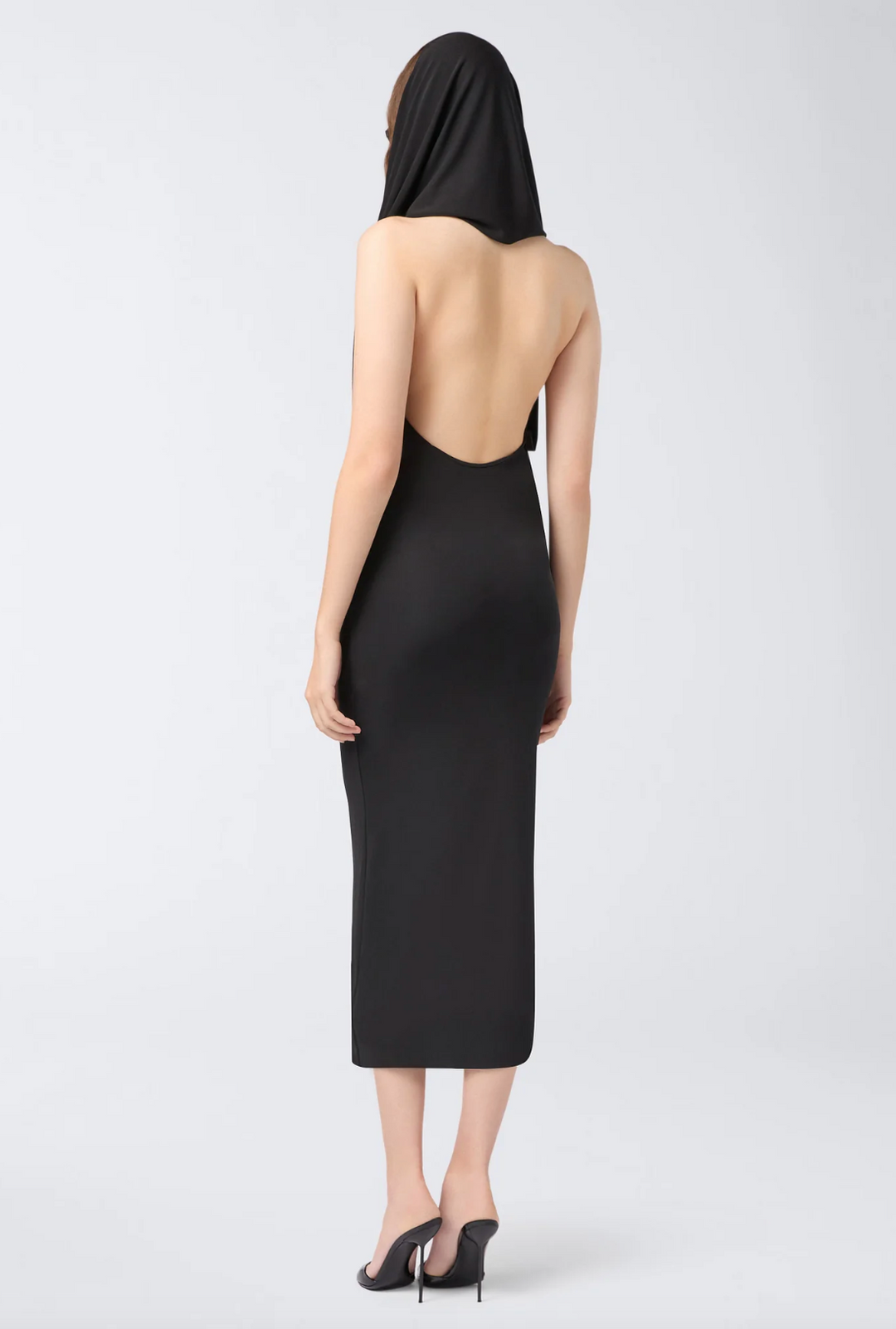 Annie Hooded Midi Dress Scarlet