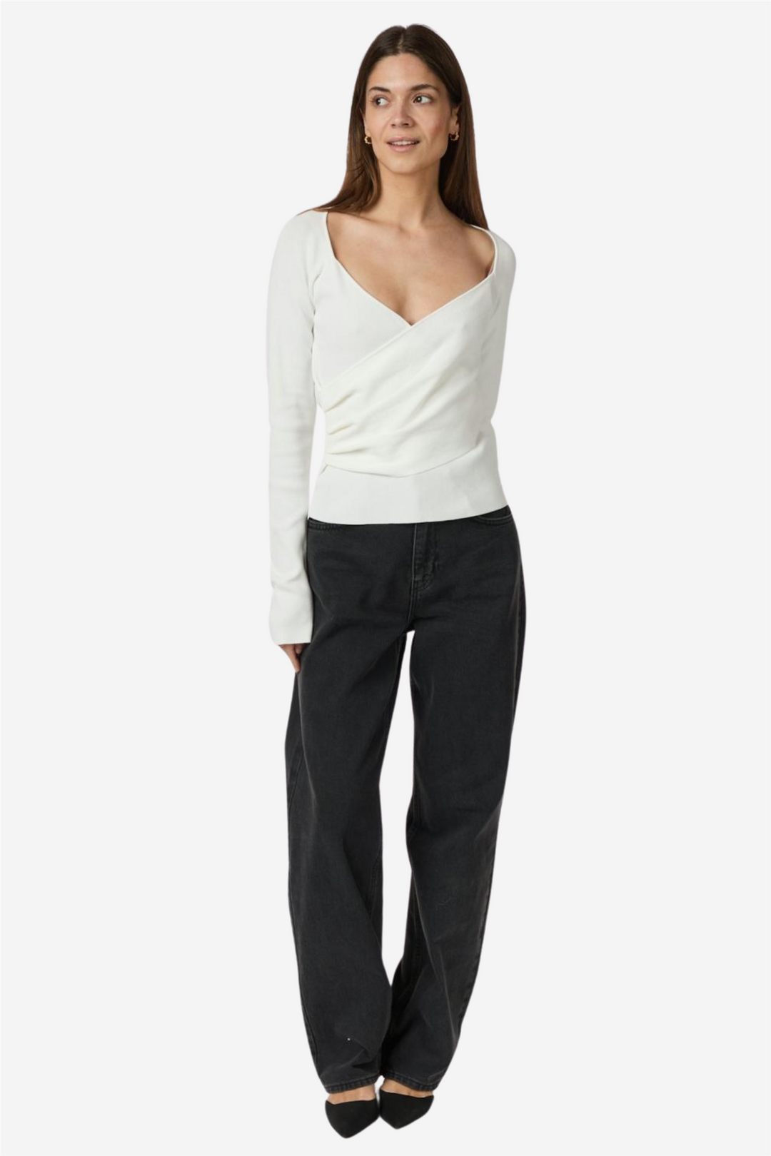 Elaina Knit Blouse Off White