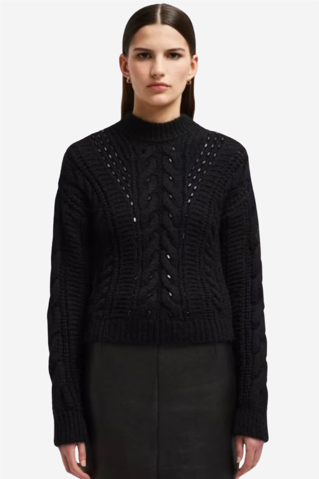 Dolcevita Wool Sweater Black