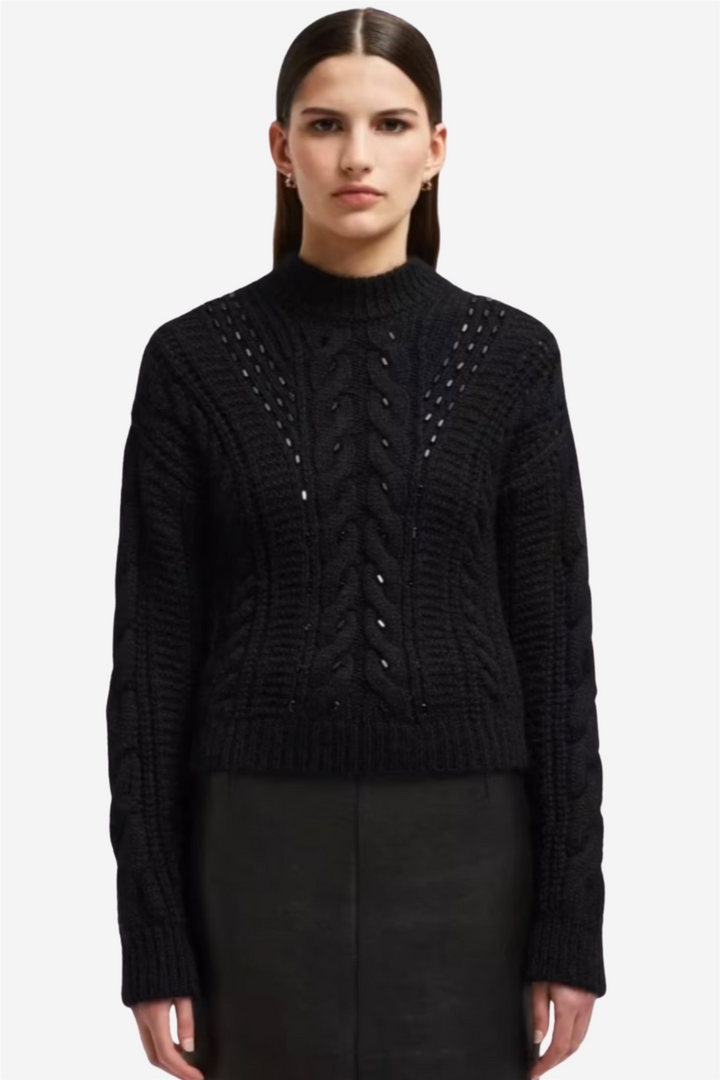 Dolcevita Wool Sweater Black