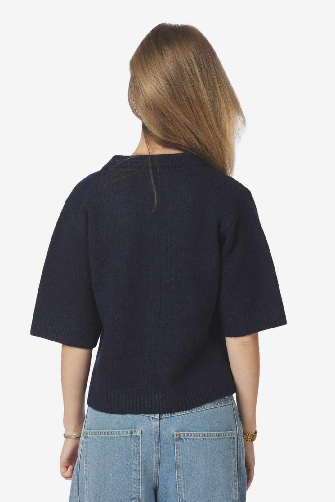 Cunna Knit Blouse Navy