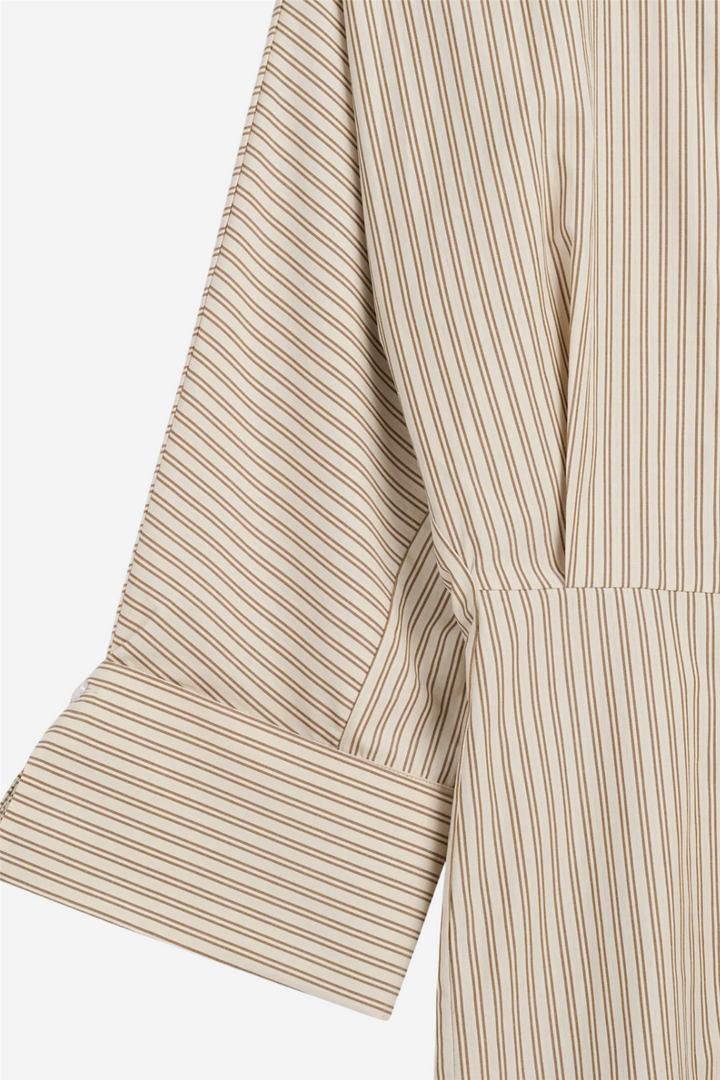 Atari Dress Oat Stripe