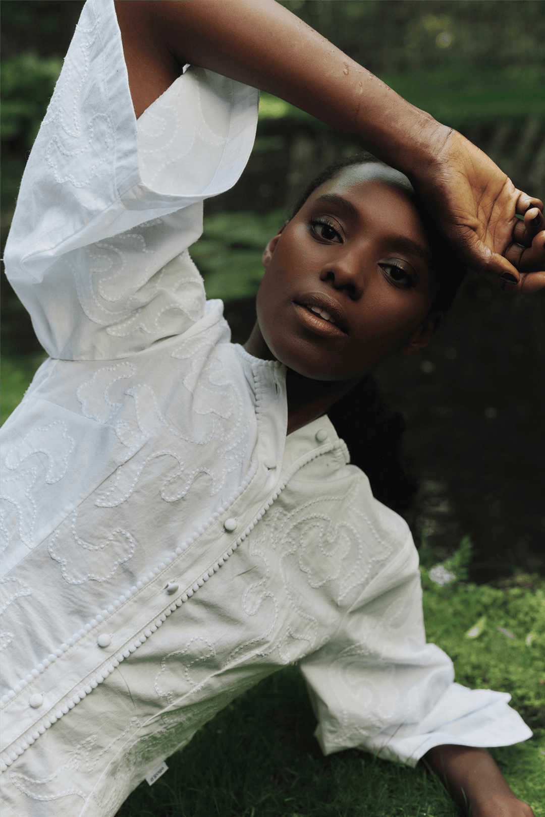 ella&il Bluser & Skjorter Lotte Embroidery Blouse White