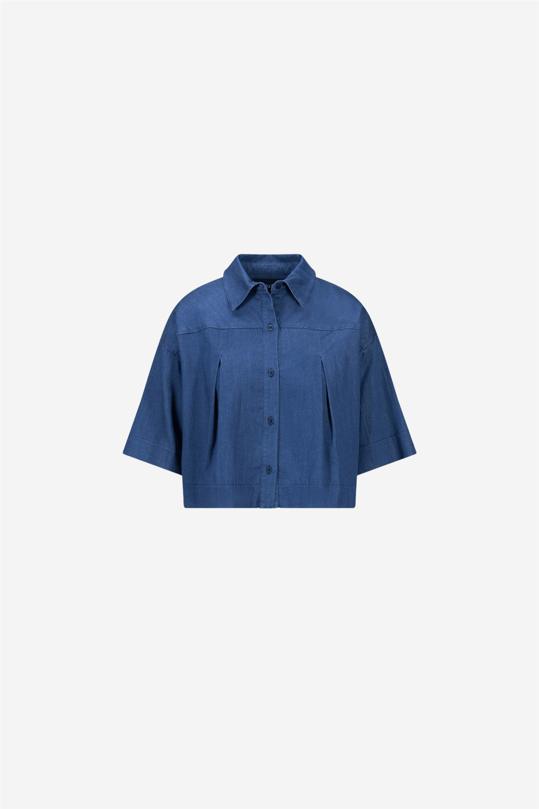 ella&il Bluser & Skjorter Massy Tencel Shirt Dark Blue