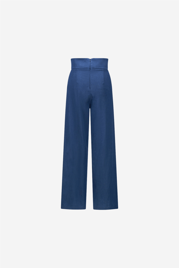 ella&amp;il Bukser &amp; jeans Felica Tencel Pants Dark Blue