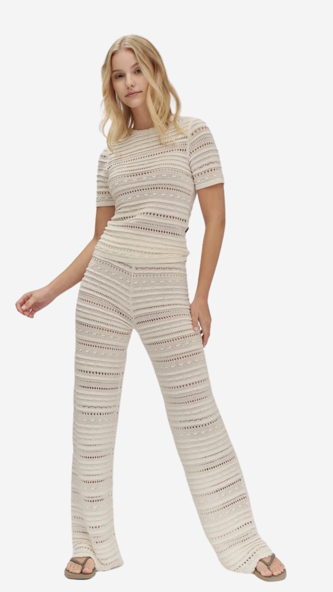 ella&il Bukser & jeans Ida Cotton Pants White