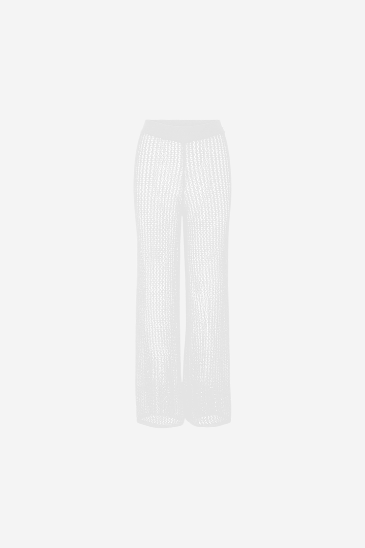 ella&il Bukser & jeans Mathilda Crochet Pant White