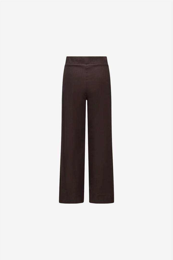 ella&il Bukser & jeans Molly Stretch Linen Pants Dark Brown