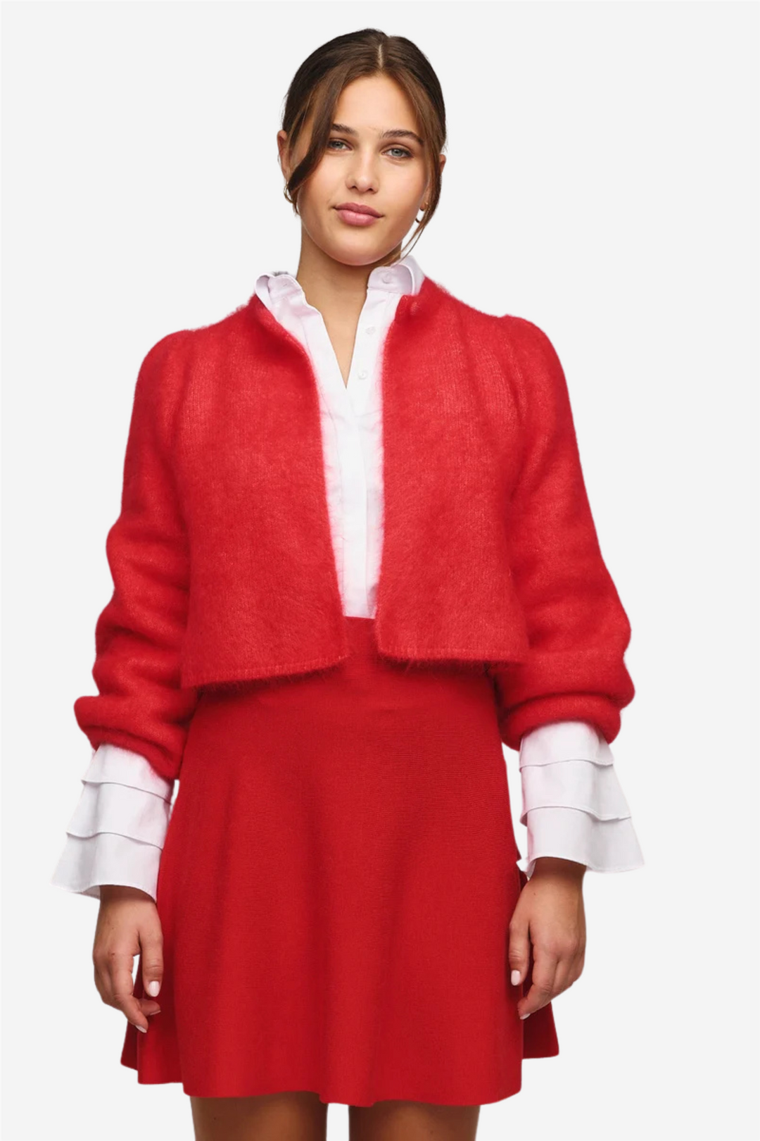 ella&il Genser & Cardigan Amelia chunky cardigan Bright red