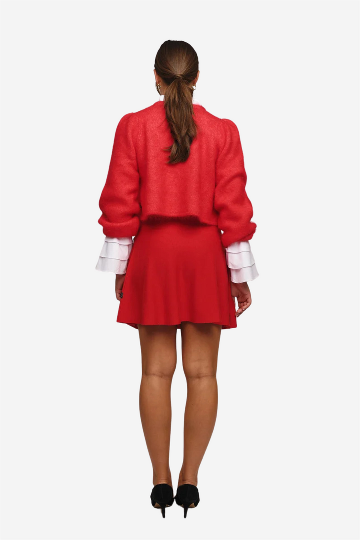 ella&il Genser & Cardigan Amelia chunky cardigan Bright red