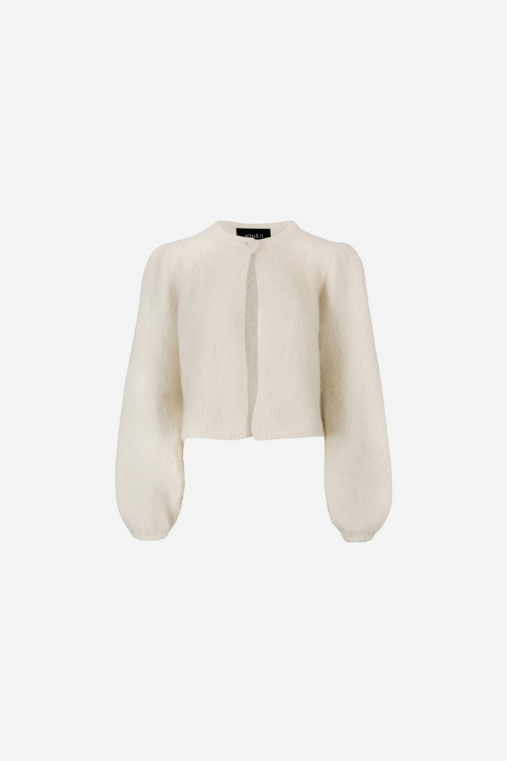ella&il Genser & Cardigan Amelia chunky cardigan Bright white