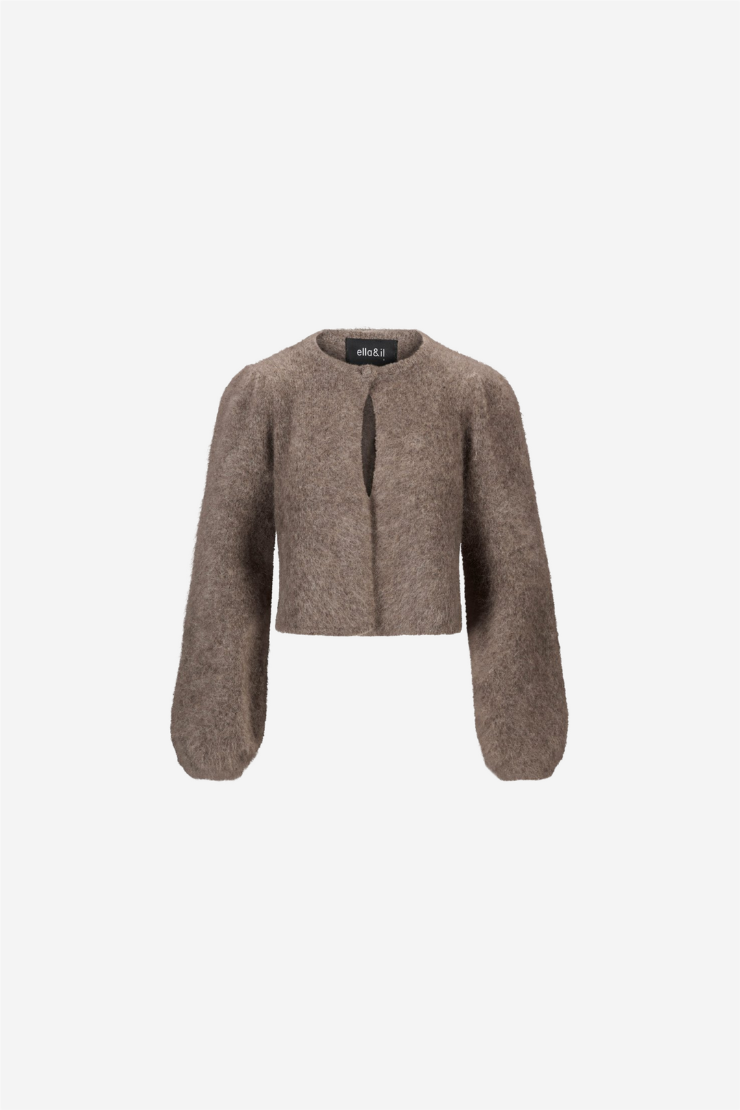 ella&il Genser & Cardigan Amelia Chunky Cardigan Brown