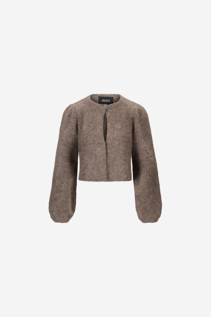 ella&il Genser & Cardigan Amelia Chunky Cardigan Brown