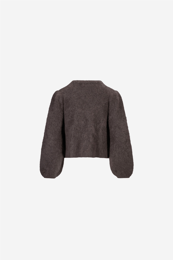 ella&amp;il Genser &amp; Cardigan Amelia Chunky Cardigan Dark Brown