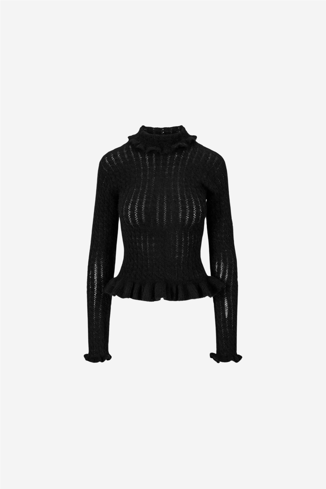 ella&il Genser & Cardigan Boel alpaca sweater Black