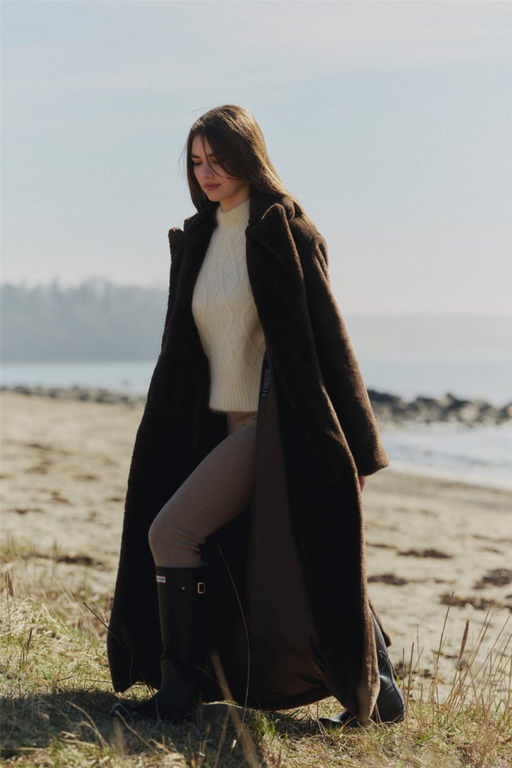 ella&il Genser & Cardigan Cenya Chunky Sweater Bright White