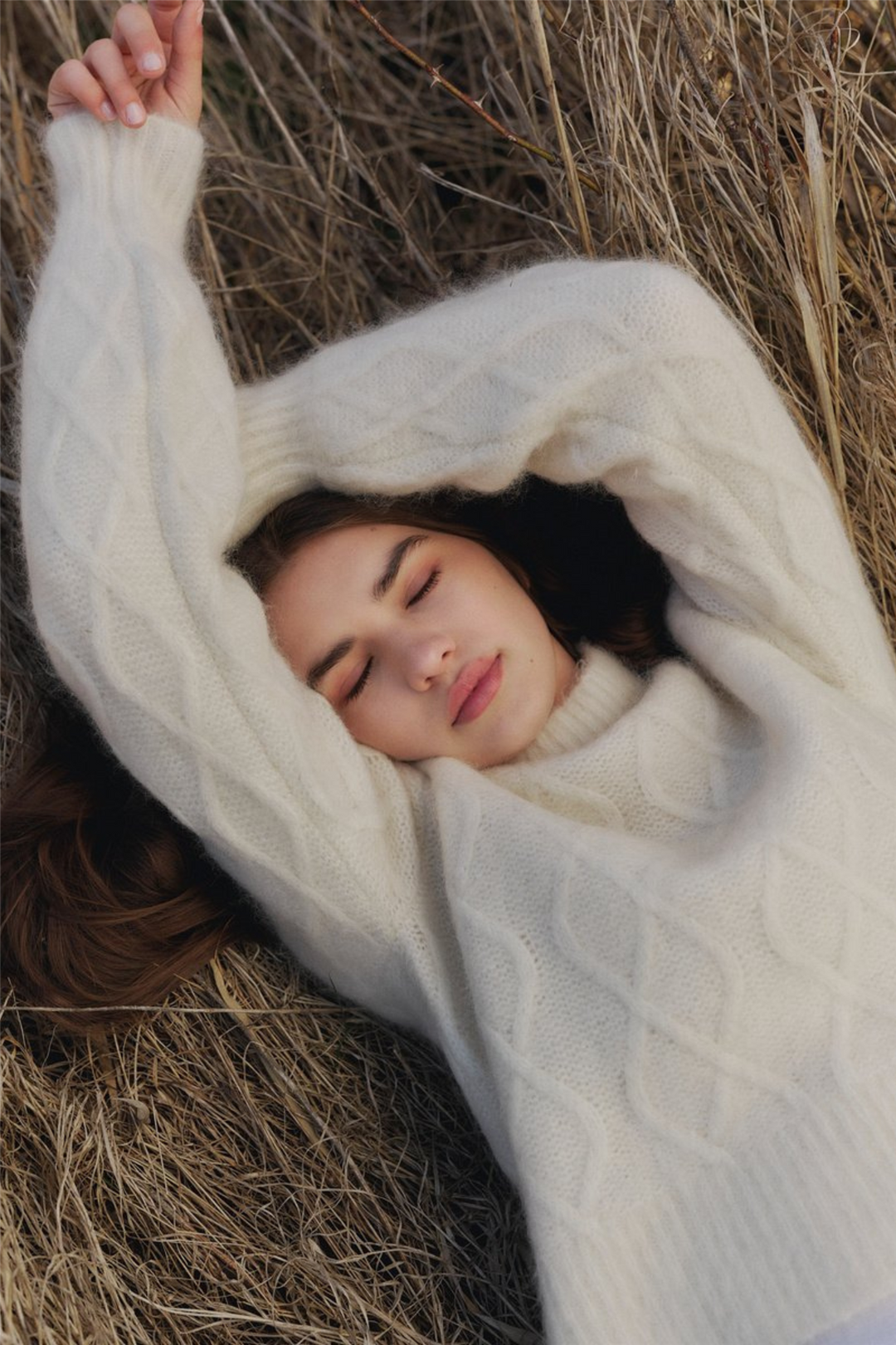 ella&il Genser & Cardigan Cenya Chunky Sweater Bright White