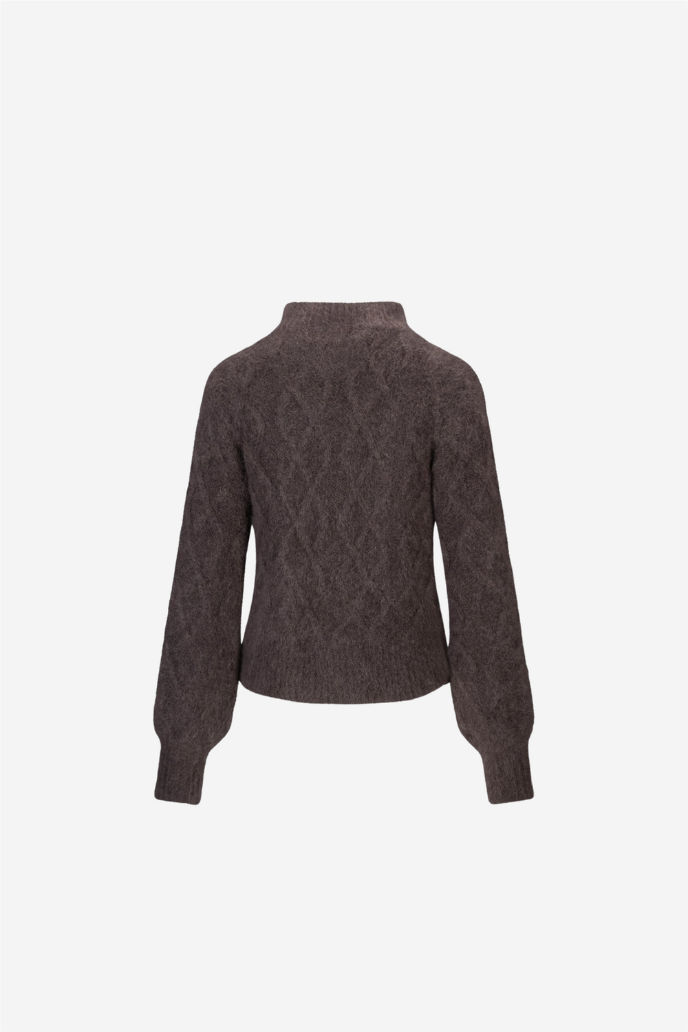 ella&il Genser & Cardigan Cenya Chunky Sweater Dark Brown