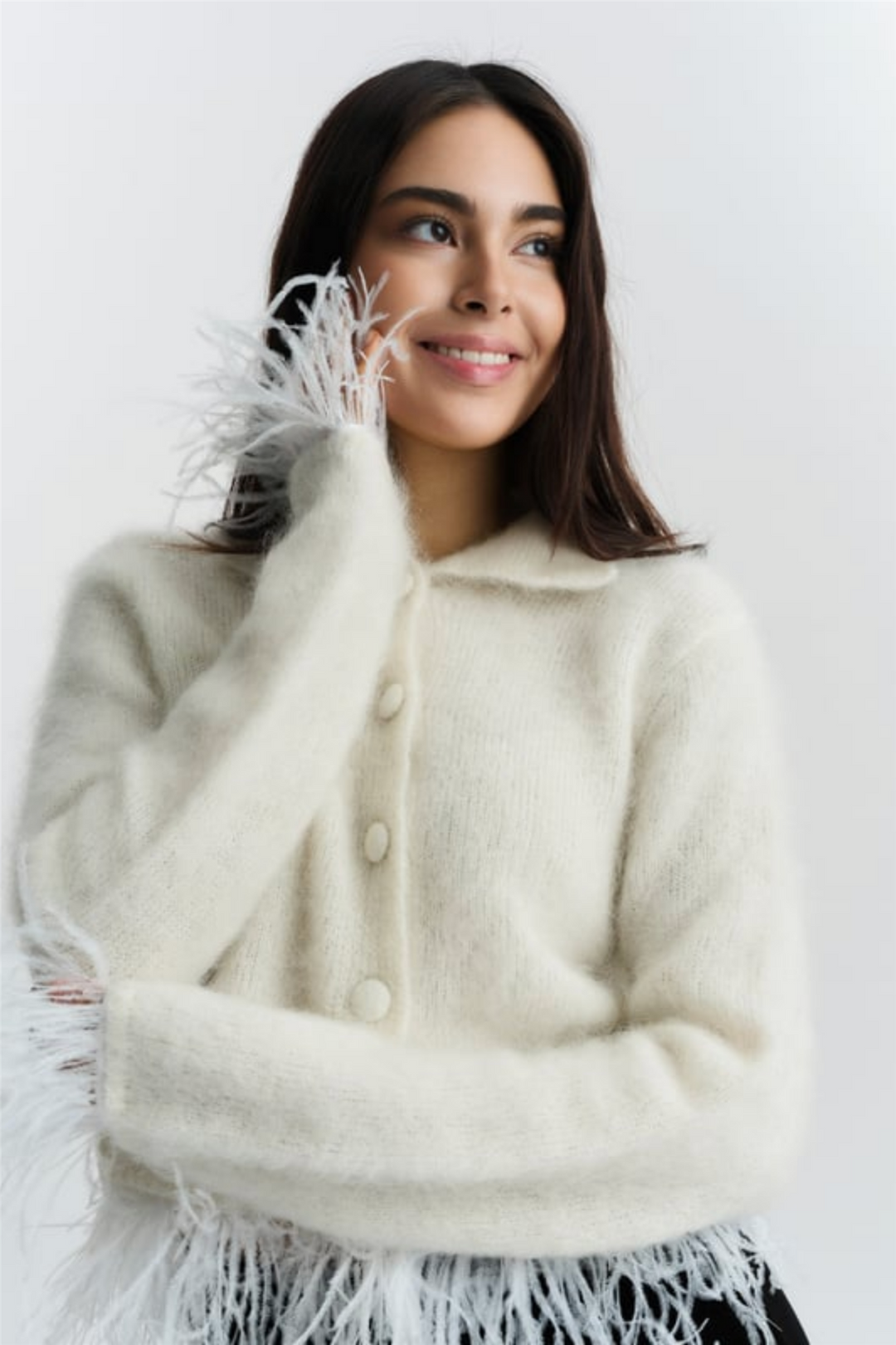 ella&il Genser & Cardigan Chay Chunky Jacket Black