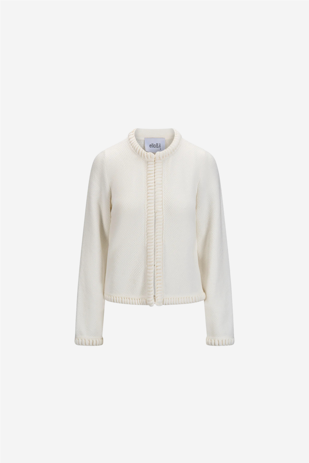 ella&il Genser & Cardigan Claire Cotton Cardigan White