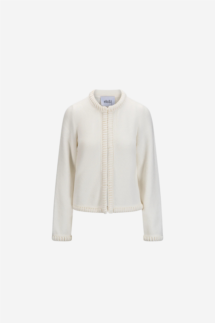 ella&il Genser & Cardigan Claire Cotton Cardigan White