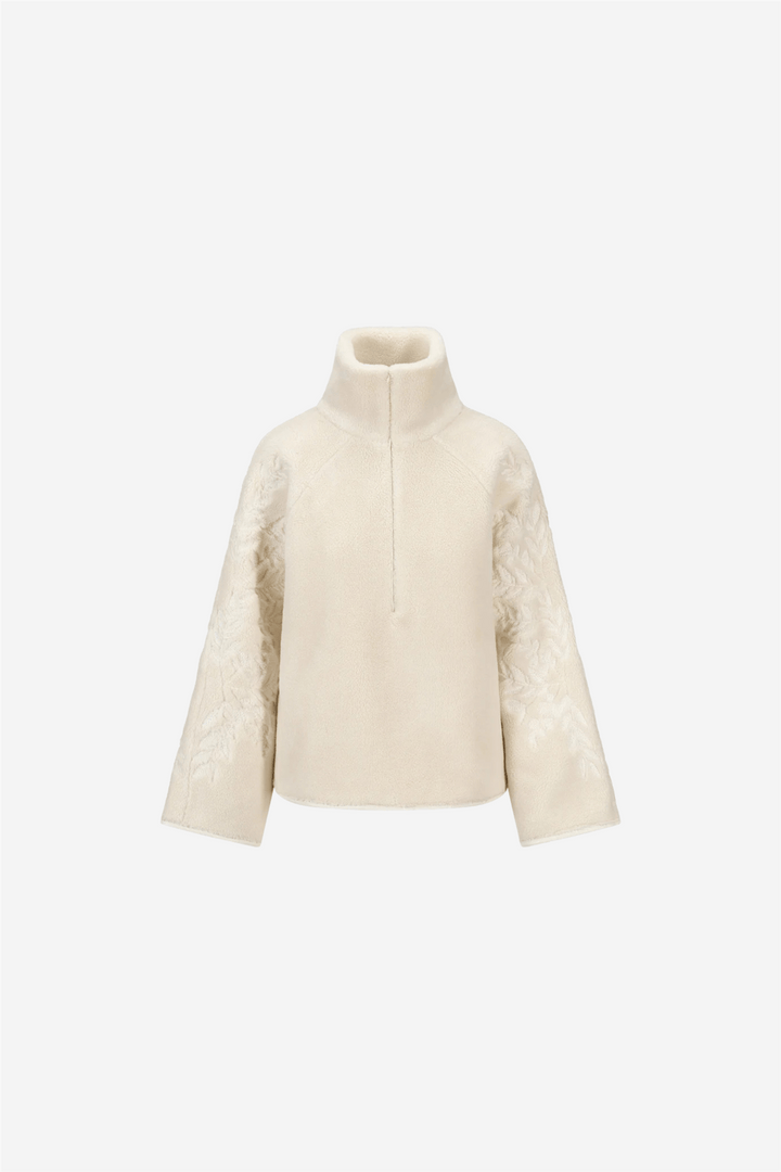 ella&amp;il Genser &amp; Cardigan Enya Fleece Half Zip Cream