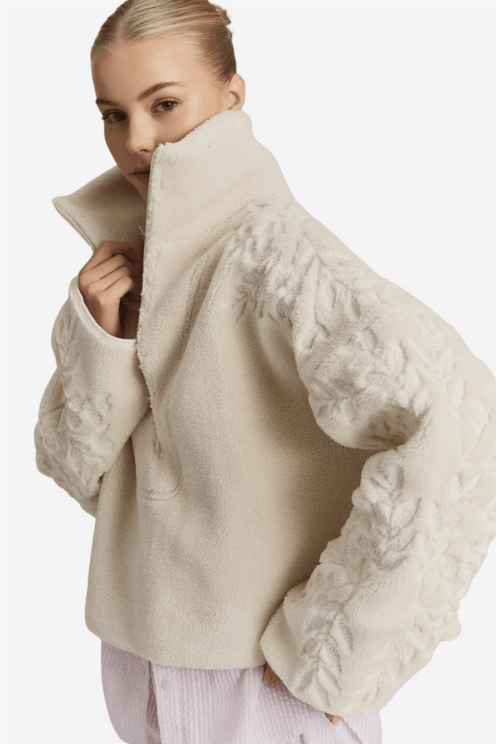 ella&amp;il Genser &amp; Cardigan Enya Fleece Half Zip Cream