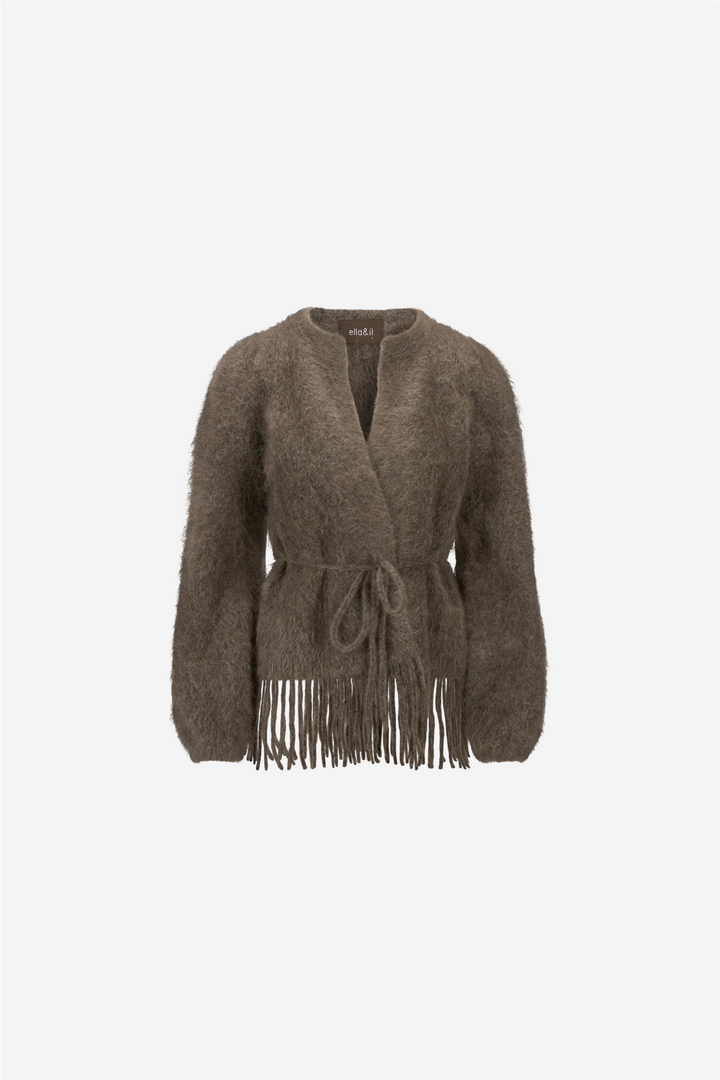 ella&il Genser & Cardigan Fidele Chunky Cardigan Brown