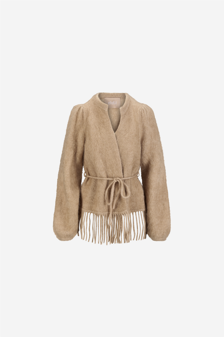 ella&il Genser & Cardigan Fidele Chunky Cardigan Hazel Beige