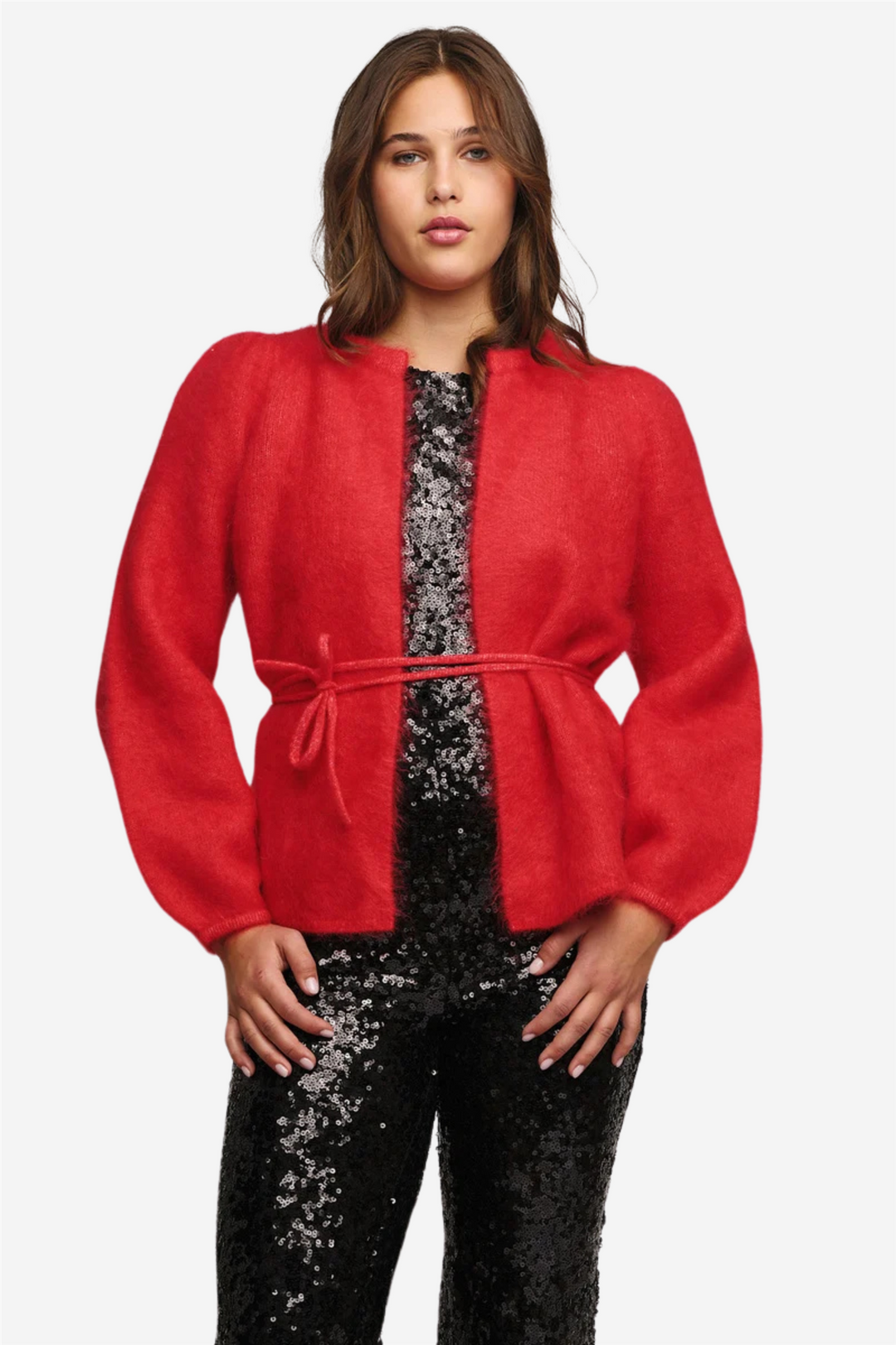 ella&il Genser & Cardigan Fredrikke chunky cardigan Bright red