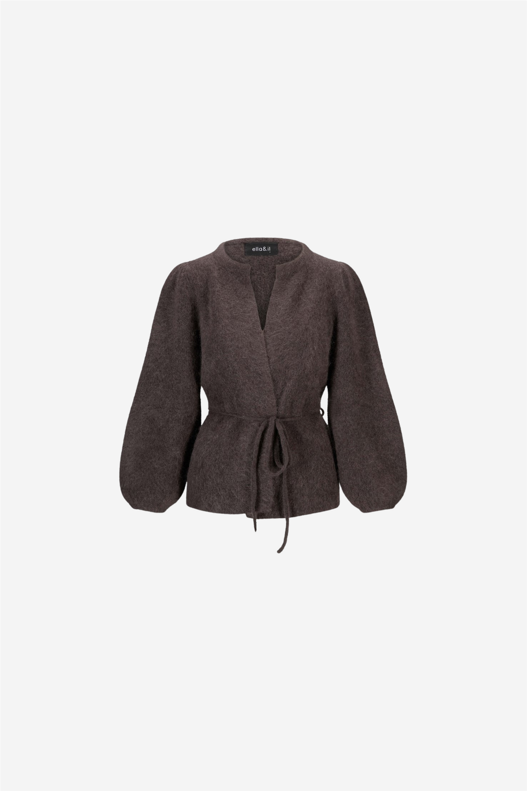 ella&il Genser & Cardigan Fredrikke Chunky Cardigan Dark Brown