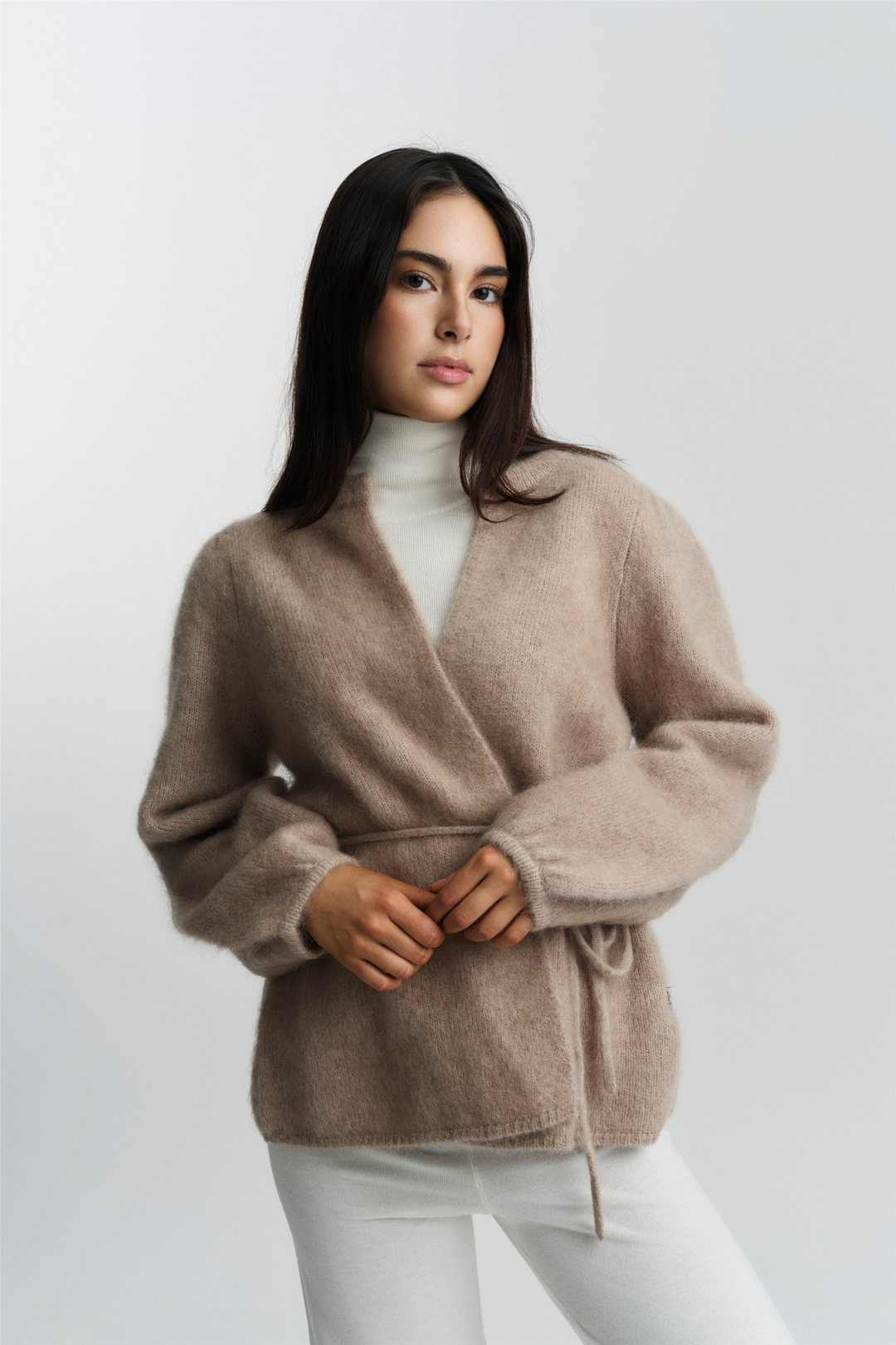 ella&il Genser & Cardigan Fredrikke Chunky Cardigan Hazel Beige